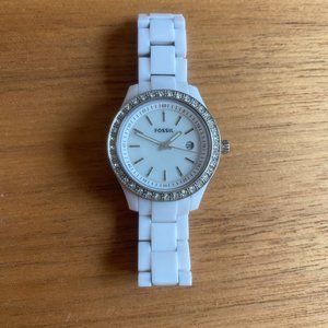 Fossil | Ceramic and Stainless Steel Watch | 7.5 in |